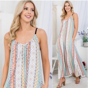 Butter soft boho print women’s dress